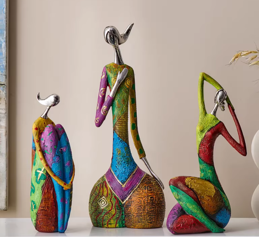 北欧抽象艺术摆件轻奢家居客厅玄关酒柜装饰品创意办公室桌面摆设